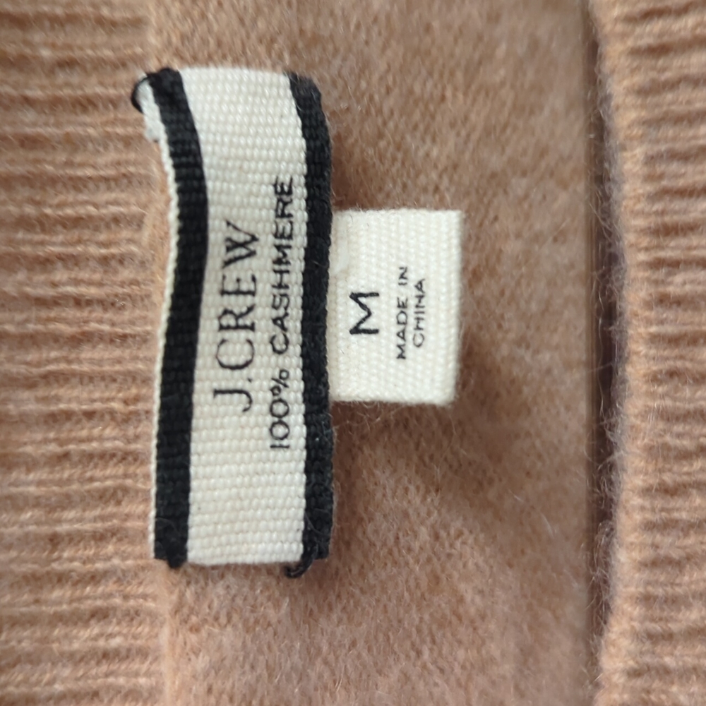 J. Crew Cashmere Camel Crewneck Sweater - Picture 4 of 4